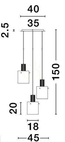 Sprawdź Lampa Wisząca ORAN Luces Exclusivas LE44244