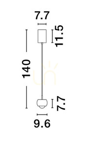 Lampa Wisząca LIMA Luces Exclusivas LE44281 small 2