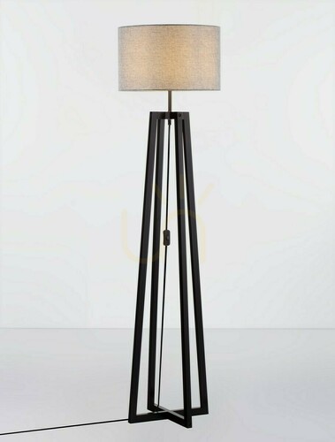 Sprawdź Lampa podłogowa Luces Exclusivas TUMAN czarno-szara E27 165 cm LE44364