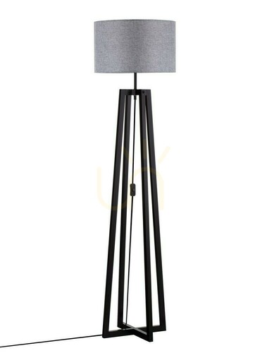 Sprawdź Lampa podłogowa Luces Exclusivas TUMAN czarno-szara E27 165 cm LE44364