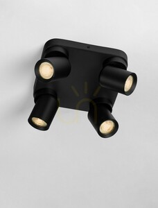 Czarna lampa sufitowa GALVEZ Luces Exclusivas 4x GU10 LE44403 2 Czarna lampa sufitowa GALVEZ Luces Exclusivas 4x GU10 LE44403 small 2
