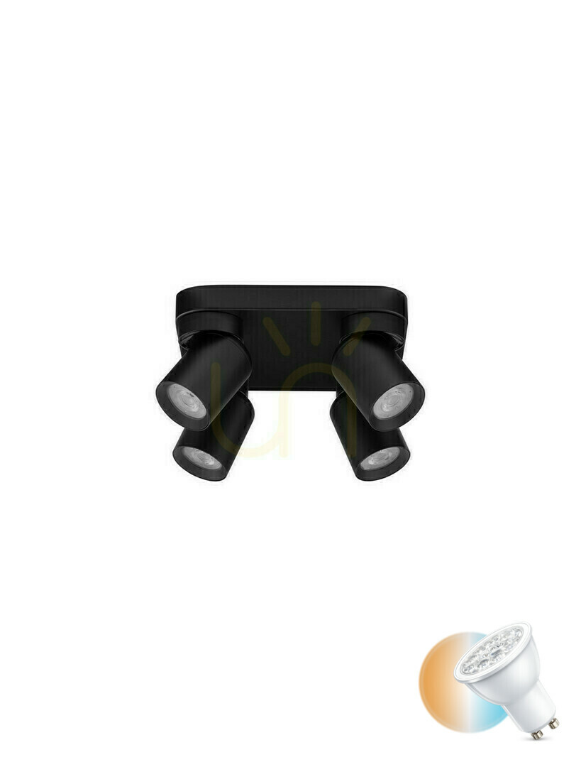 Sprawdź Czarna lampa sufitowa GALVEZ Luces Exclusivas 4x GU10 LE44403 Czarna lampa sufitowa GALVEZ Luces Exclusivas 4x GU10 LE44403