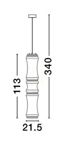 Lampa Wisząca ABANCAY Luces Exclusivas LE44593 3 Lampa Wisząca ABANCAY Luces Exclusivas LE44593 small 3