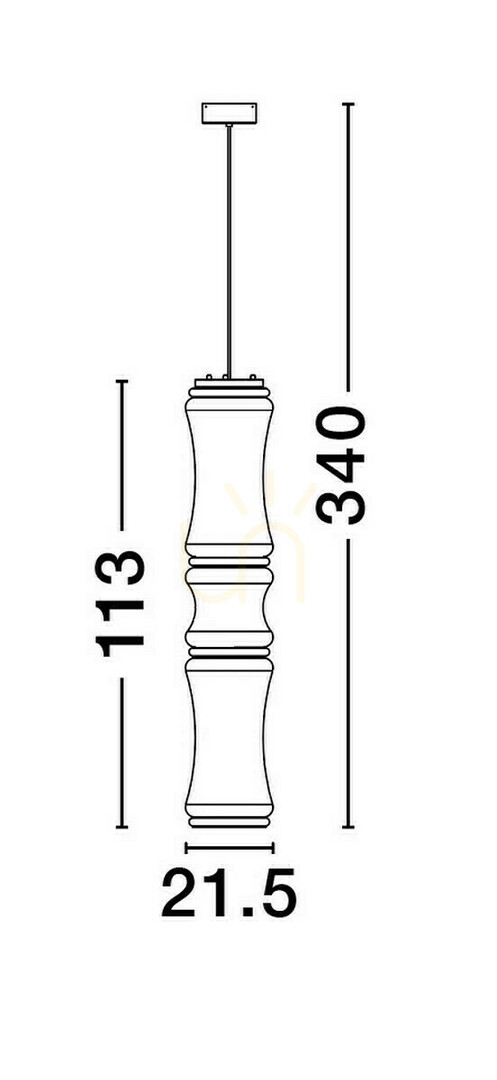 Wyświetl Lampa Wisząca ABANCAY Luces Exclusivas LE44593 Lampa Wisząca ABANCAY Luces Exclusivas LE44593