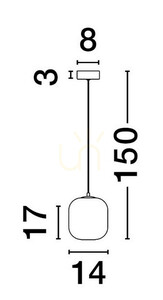 Lampa Wisząca ANUCO Luces Exclusivas LE44610 3 Lampa Wisząca ANUCO Luces Exclusivas LE44610 small 3