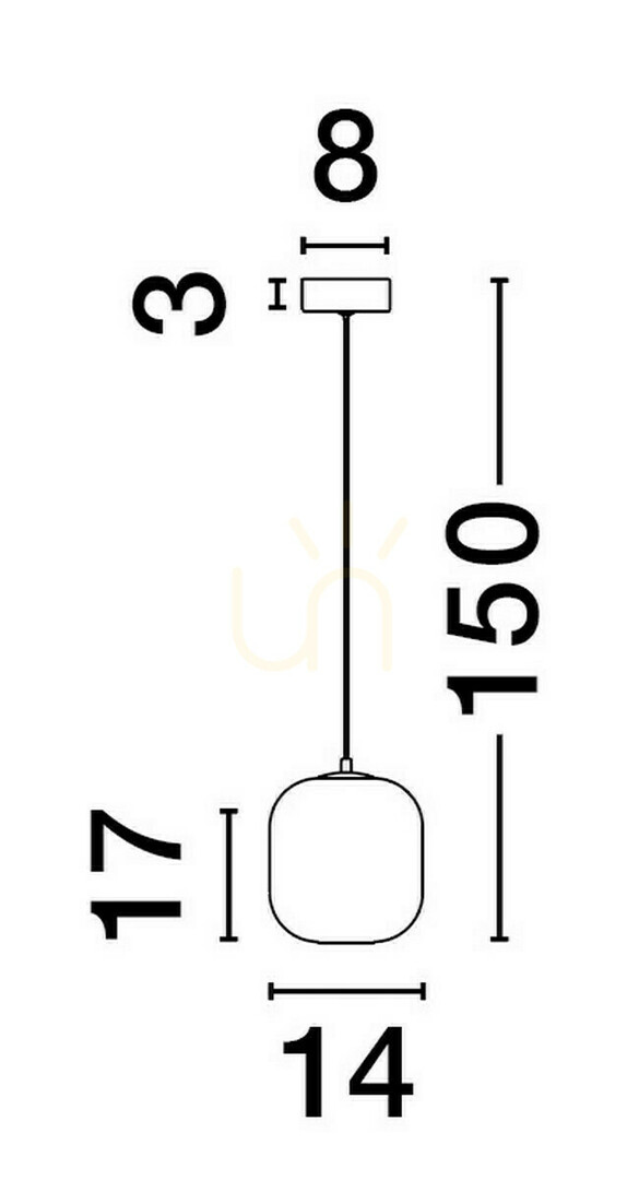 Wyświetl Lampa Wisząca ANUCO Luces Exclusivas LE44610 Lampa Wisząca ANUCO Luces Exclusivas LE44610