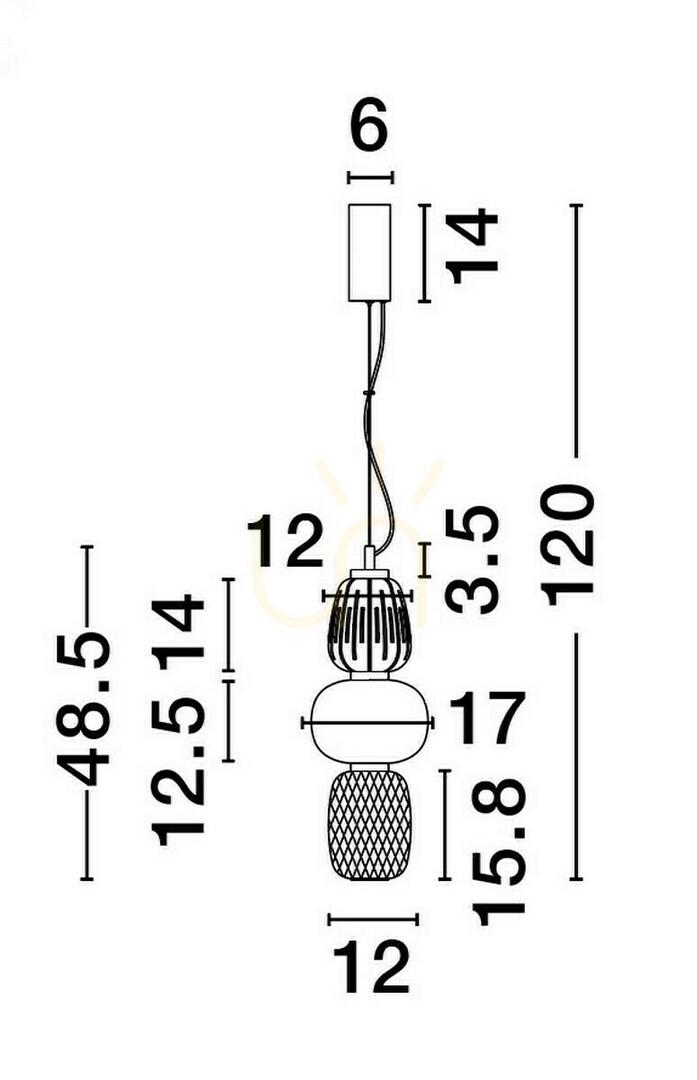 Wyświetl Lampa Wisząca ARROYOS Luces Exclusivas LE44495 Lampa Wisząca ARROYOS Luces Exclusivas LE44495