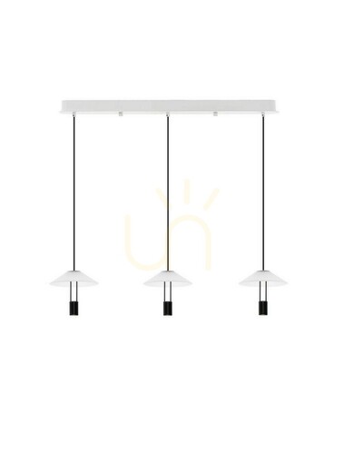 Sprawdź Lampa wisząca AYAVIRI Luces Exclusivas LE44740, 3 klosze, listwa 100 cm, LED 24 W 3000 K