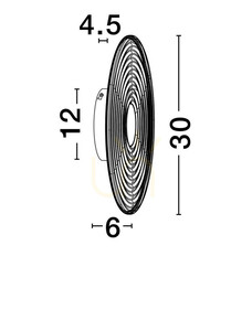 Kinkiet BERMUDEZ Luces Exclusivas LE44930 small 3