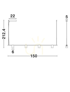 Lampa Wisząca BULOBU Luces Exclusivas LE44761 small 3