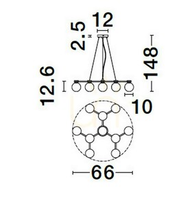 Lampa Wisząca CAMINOS Luces Exclusivas LE44543 small 3