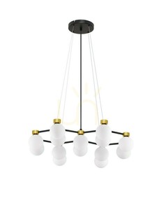 Lampa wisząca Luces Exclusivas CAMINOS LE44544 czarno-złota 14xG9 73 cm small 0