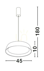 Lampa Wisząca CARACOLLO Luces Exclusivas LE44813 small 1