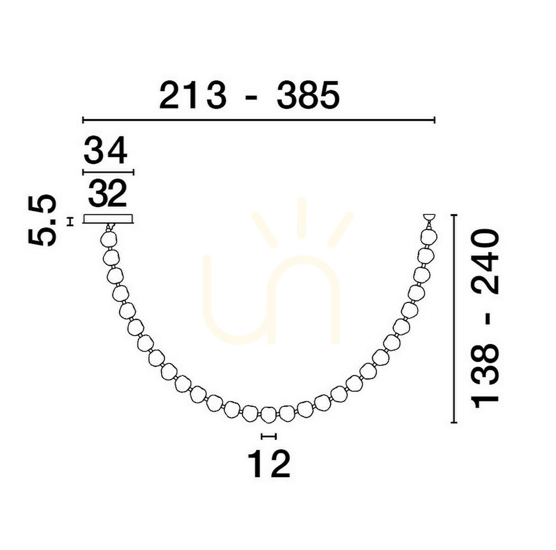 Wyświetl Lampa Wisząca CHEPEN Luces Exclusivas LE44425 Lampa Wisząca CHEPEN Luces Exclusivas LE44425
