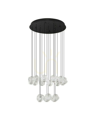 Sprawdź Lampa wisząca Luces Exclusivas CHEPEN LE44427 czarna LED 87 W, 60 cm