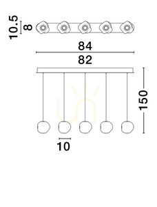 Lampa Wisząca CHEPEN Luces Exclusivas LE44644 small 3