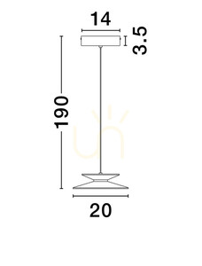 Lampa Wisząca GUANAY Luces Exclusivas LE44741 small 3