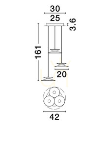Lampa Wisząca GUANAY Luces Exclusivas LE44742 small 3