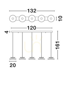 Lampa Wisząca GUANAY Luces Exclusivas LE44744 small 3
