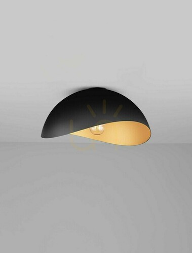 Sprawdź Plafon GUANIPA Luces Exclusivas Czarno-Złoty E27 Ø40 cm LE44899
