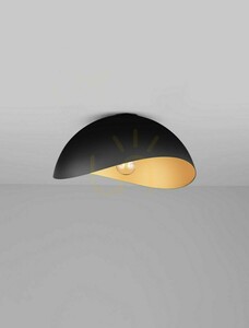 Plafon GUANIPA Luces Exclusivas Czarno-Złoty E27 Ø40 cm LE44899 small 2