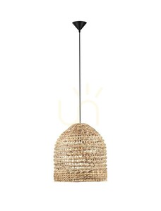 Lampa wisząca GUARDIA z kloszem z hiacyntu wodnego Ø42,5 cm E27 Luces Exclusivas LE44577 small 0