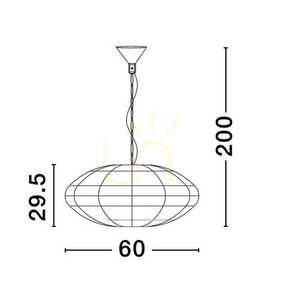 Lampa Wisząca GUARDIA Luces Exclusivas LE44580 small 3