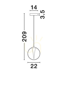 Lampa Wisząca HUALMAY Luces Exclusivas LE44832 small 3