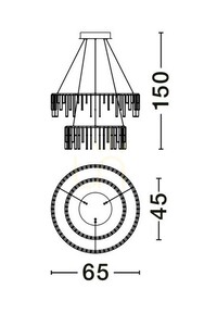 Lampa Wisząca HUARAZ Luces Exclusivas LE44444 small 2