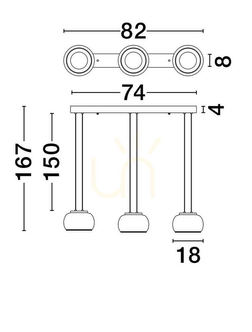 Wyświetl Lampa Wisząca HUARMEY Luces Exclusivas LE44843 Lampa Wisząca HUARMEY Luces Exclusivas LE44843