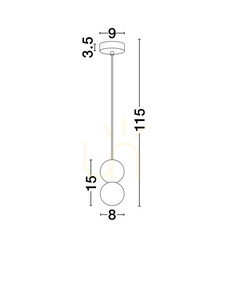 Lampa Wisząca IBAGUE Luces Exclusivas LE44659 small 1