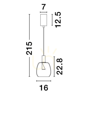 Sprawdź Lampa Wisząca IQUITOS Luces Exclusivas LE44845