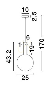 Lampa Wisząca JAVIER Luces Exclusivas LE44484 3 Lampa Wisząca JAVIER Luces Exclusivas LE44484 small 3
