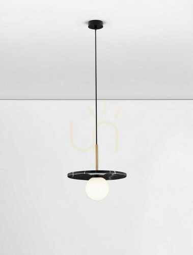 Sprawdź Lampa wisząca Luces Exclusivas JUANJUI LE44853 czarno-biała, marmur i szkło, G9