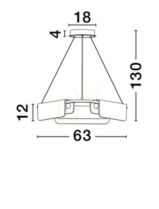 Lampa Wisząca MAIRANA Luces Exclusivas LE44616 small 1