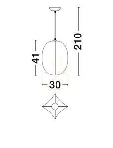Lampa Wisząca MAPIRI Luces Exclusivas LE44746 small 1
