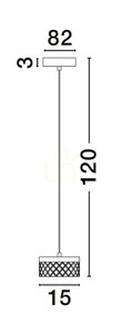 Lampa Wisząca MINEROS Luces Exclusivas LE44581 small 4
