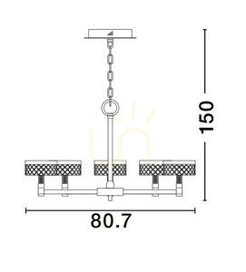 Lampa Wisząca MINEROS Luces Exclusivas LE44586 3 Lampa Wisząca MINEROS Luces Exclusivas LE44586 small 3