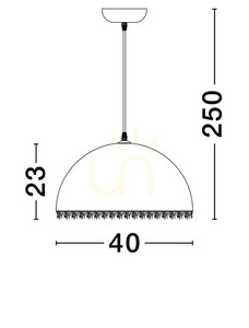 Lampa Wisząca MIZQUE Luces Exclusivas LE44748 small 1