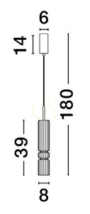 Lampa Wisząca MONTERO Luces Exclusivas LE44590 3 Lampa Wisząca MONTERO Luces Exclusivas LE44590 small 3