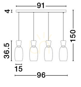 Lampa Wisząca PERENE Luces Exclusivas LE44469 2 Lampa Wisząca PERENE Luces Exclusivas LE44469 small 2