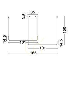 Czarna lampa wisząca LED Luces Exclusivas PIURA LE44816 42 W 1849 lm 3200 K 165 cm TRIAC small 3