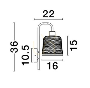 Kinkiet TALITAS Luces Exclusivas LE44510 small 3