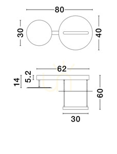 Lampa Wisząca TIRAQUE Luces Exclusivas LE44636 small 1