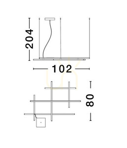 Biała lampa wisząca LED Luces Exclusivas TUMBES LE44472 83 W 4847 lm 3000 K small 3