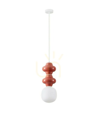 Sprawdź Biała lampa wisząca VILROSA Luces Exclusivas LE44558, ceramika i szkło