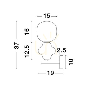 Kinkiet VILROSA Luces Exclusivas LE44572 small 1