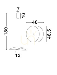 Lampa Wisząca YACUIBA Luces Exclusivas LE44739 small 3