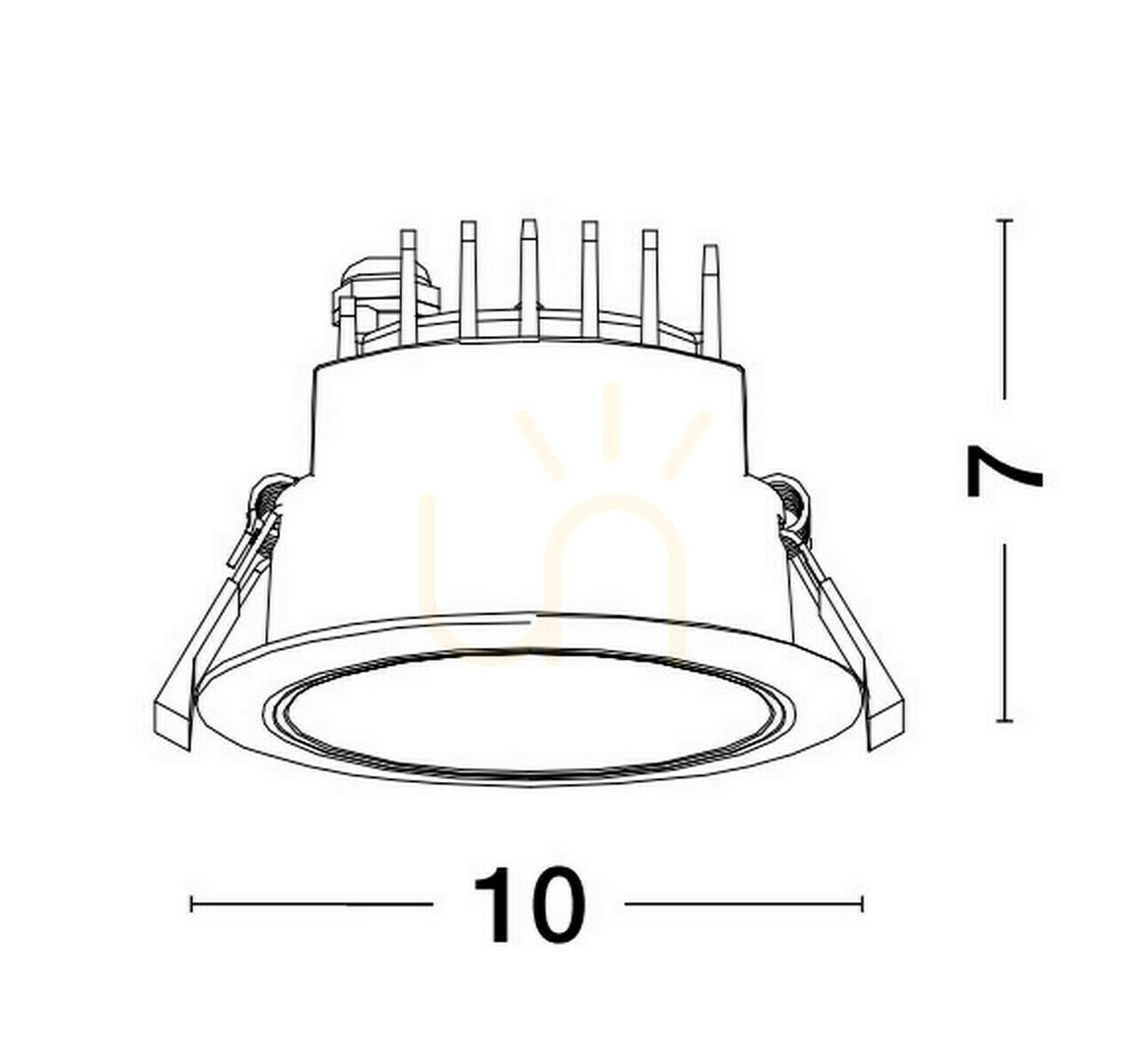 Obejrzyj Oczko Sufitowe ZURECA Luces Exclusivas LE65113 Oczko Sufitowe ZURECA Luces Exclusivas LE65113