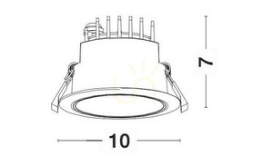 Oczko Sufitowe ZURECA Luces Exclusivas LE65114 3 Oczko Sufitowe ZURECA Luces Exclusivas LE65114 small 3